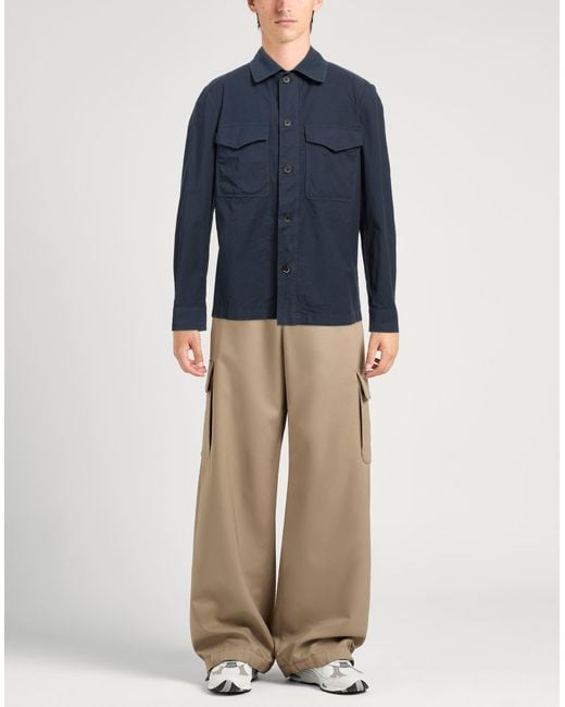 Barena Blue Shirt Cotton, Elastane for men