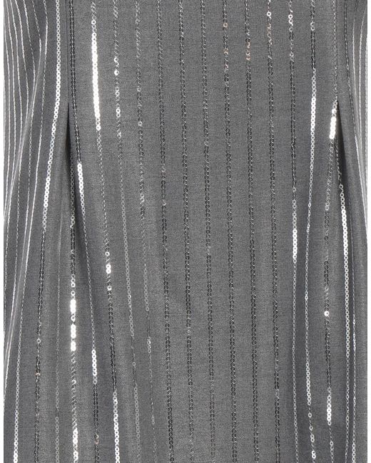 Forte Gray Mini Dress Polyester, Viscose, Elastane