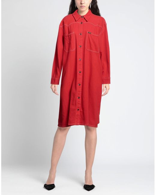 Wrangler Red Midi Dress