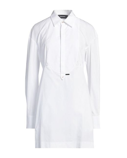 DSquared² White Mini Dress