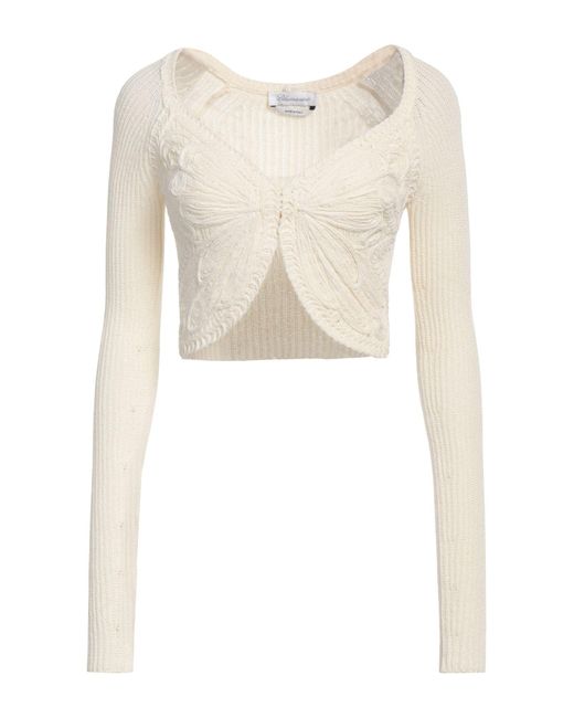 Blumarine White Strickjacke