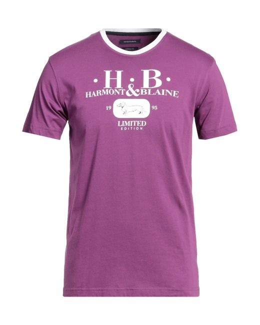 Harmont & Blaine Purple T-shirt for men