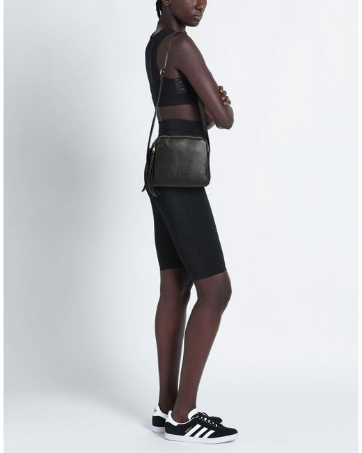 Exte Black Shoulder Bag Leather