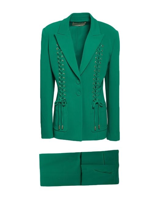 Elie Saab Green Suit Viscose, Elastane