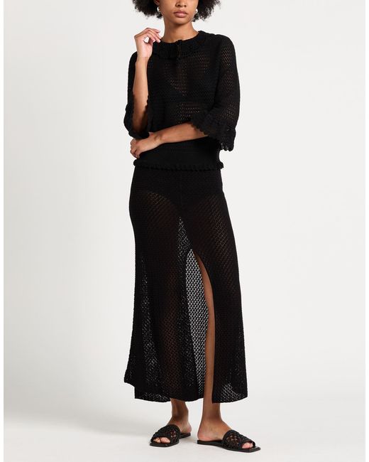 THE GARMENT Black Midi Skirt