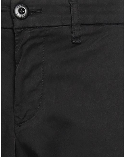 Guess Black Pants Cotton, Elastane for men