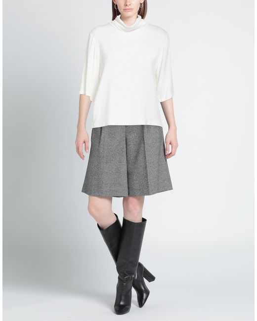 SOHO-T White Turtleneck Viscose, Elastane