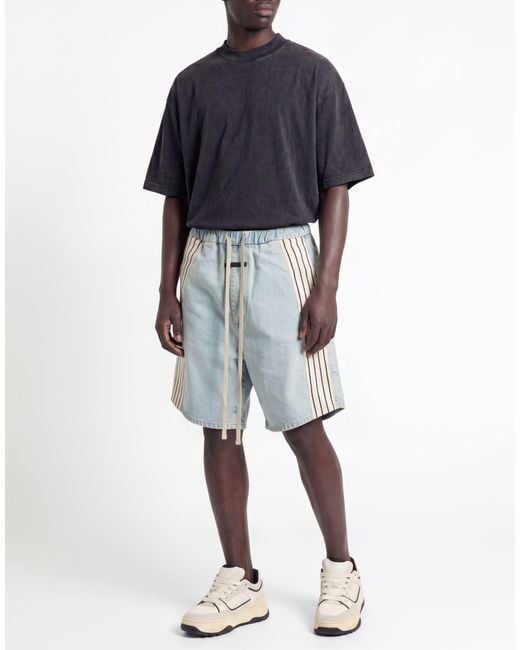 Fear Of God Blue Denim Shorts Cotton for men