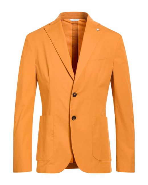 Manuel Ritz Orange Blazers for men