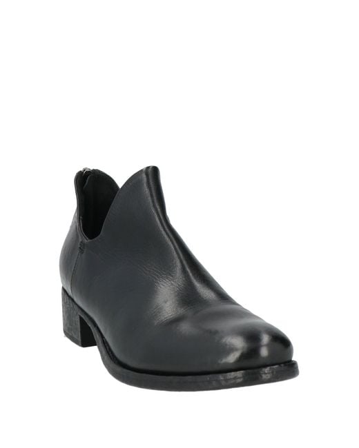 Elena Iachi Black Ankle Boots Leather