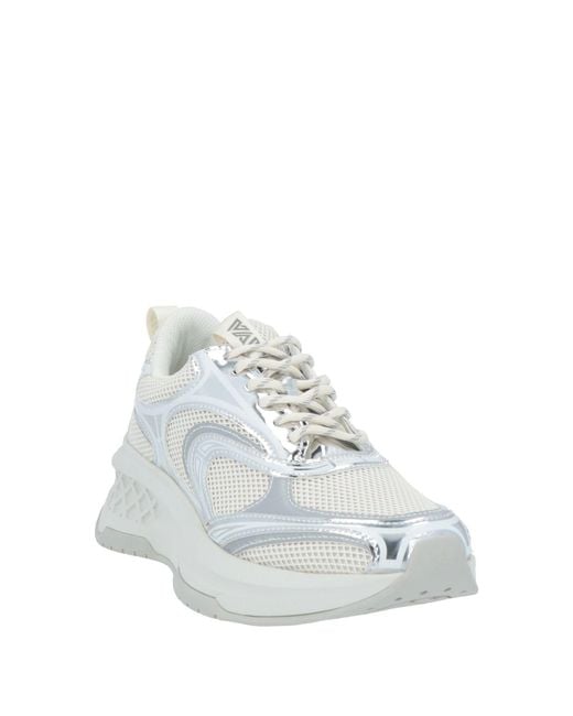 Emanuélle Vee White Ivory Sneakers Textile Fibers