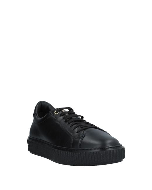 Brimarts Black Sneakers Leather for men
