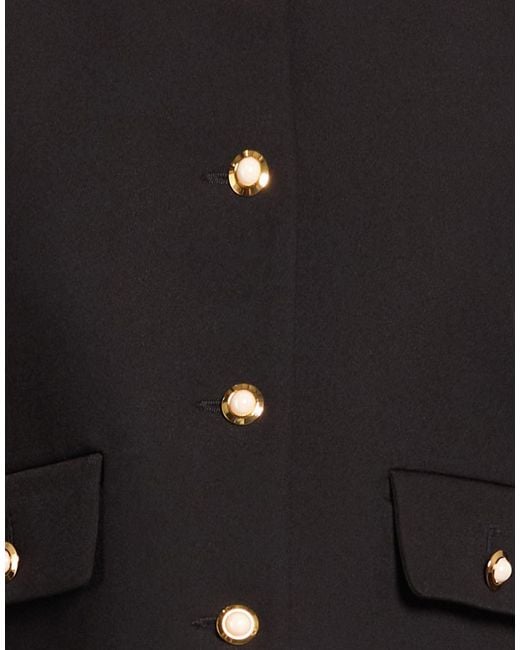 Sandro Black Jacket Polyester, Elastane