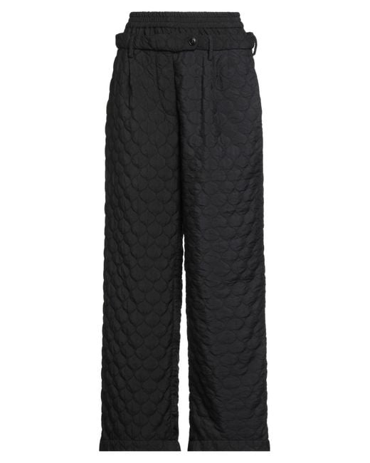 White Sand Black Pants Polyester, Elastane