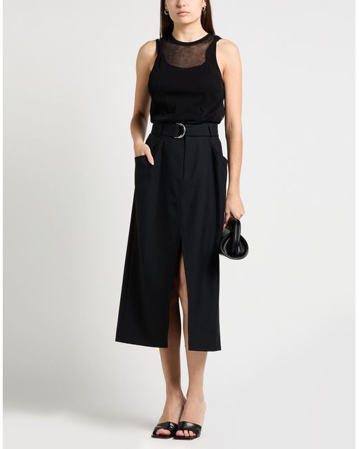 Ann Demeulemeester Black Top Cotton, Polyamide