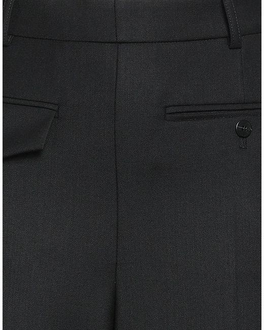 Victoria Beckham Black Pants Polyester, Virgin Wool, Elastane