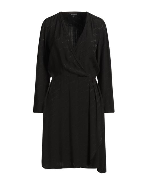 ARMANI EXCHANGE Black Mini Dress Viscose