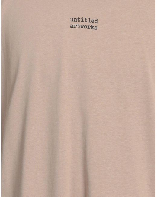 UNTITLED ARTWORKS Natural T-shirt for men