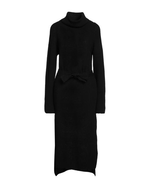 N.O.W. ANDREA ROSATI CASHMERE Black Midi Dress