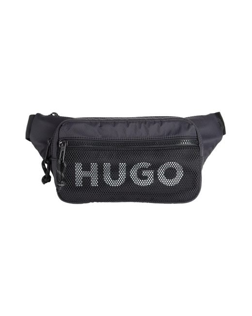 HUGO Black Belt Bag for men
