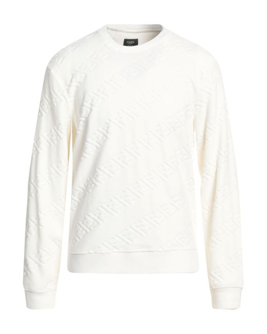 Fendi White Sweatshirt for men