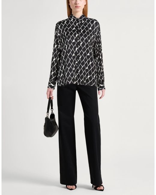 Alpha Studio Black Shirt Viscose
