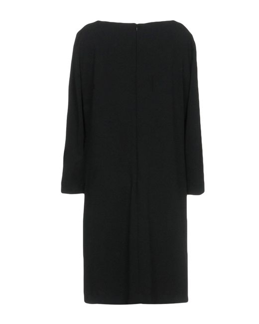 SEVENTY VENEZIA Black Mini Dress Polystyrene, Elastane