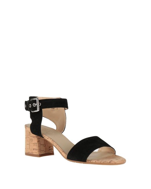 The Flexx Black Sandals Leather, Textile Fibers