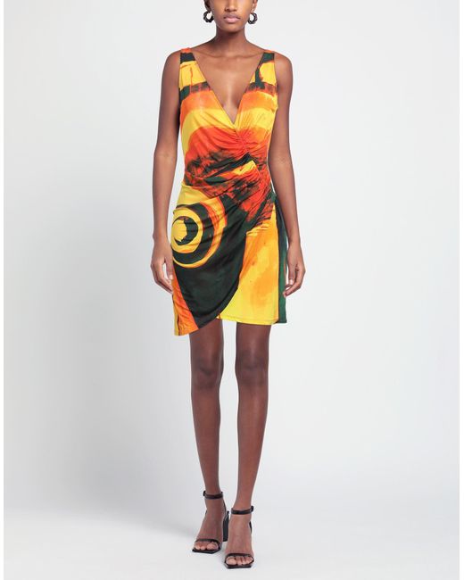 Louisa Ballou Orange Mini Dress