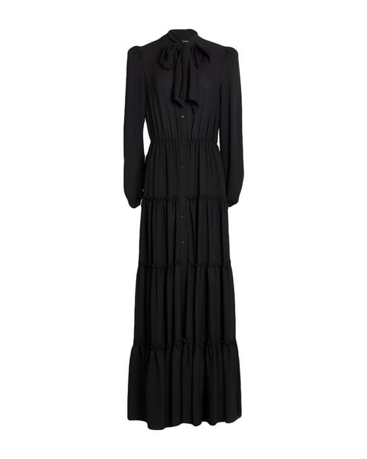 Cristinaeffe Black Maxi Dress Polyester