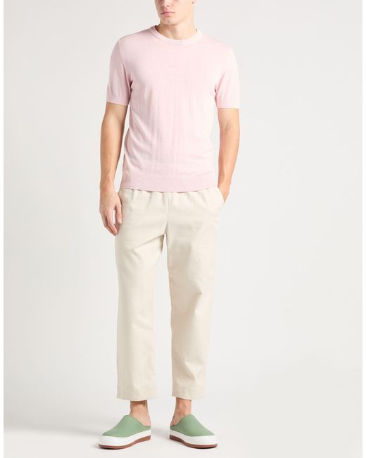 40weft Pink Sweater Cotton for men