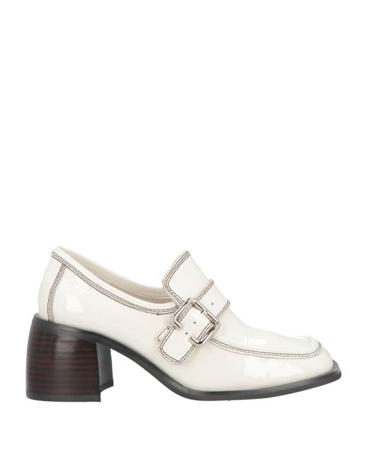 Jeffrey Campbell White Loafers