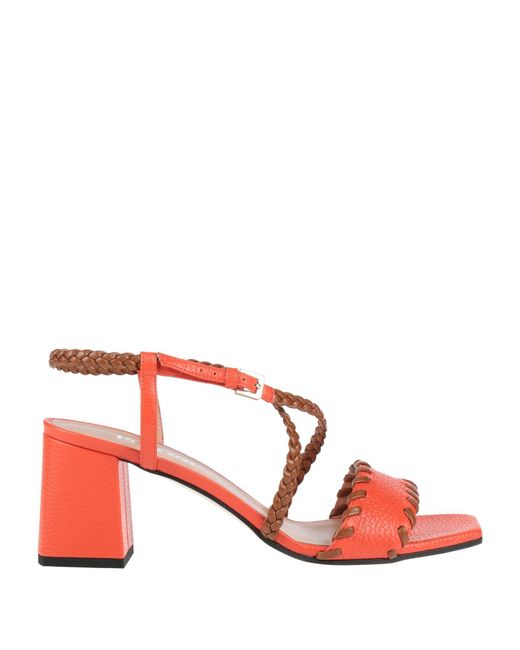 Pollini Red Sandals