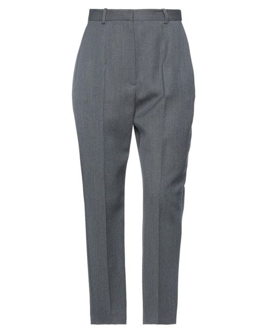 McQueen Gray Pants Wool