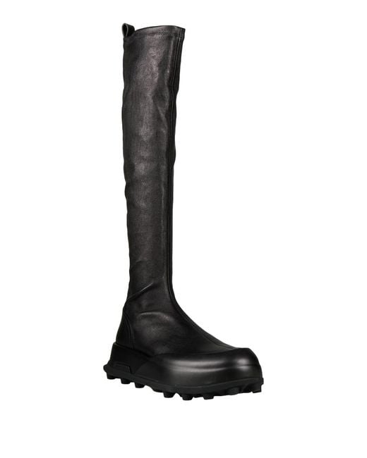 Jil Sander Black Boot Leather