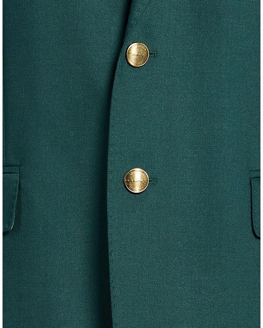 Gant Green Blazer Wool, Polyester, Elastane for men
