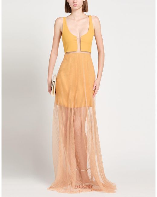 FELEPPA White Maxi Dress Polyester, Elastane