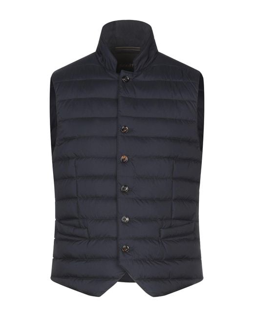 Moorer Blue Gilet for men