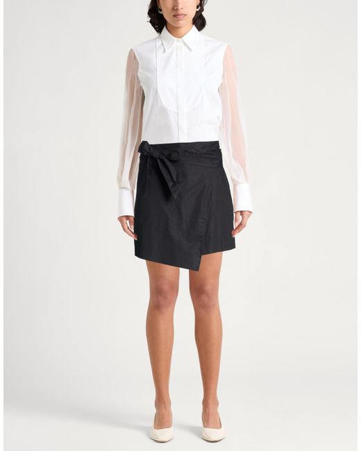 Roberto Collina Black Shorts & Bermuda Shorts Cotton