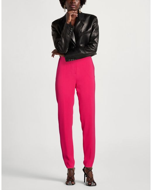 Max Mara Pink Fuchsia Pants Triacetate, Polyester