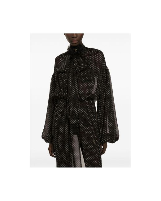 Robe longue Dolce & Gabbana en coloris Black