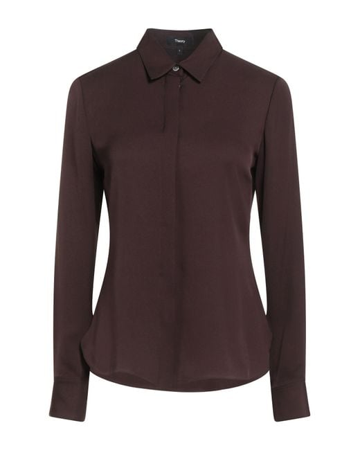 Camicia di Theory in Brown