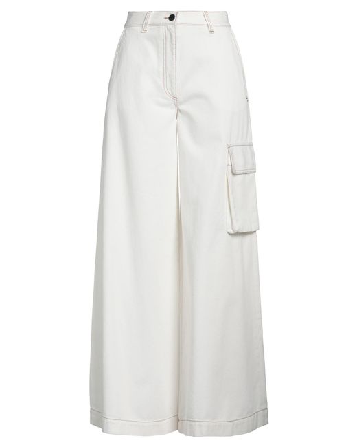 Ballantyne White Jeans Cotton