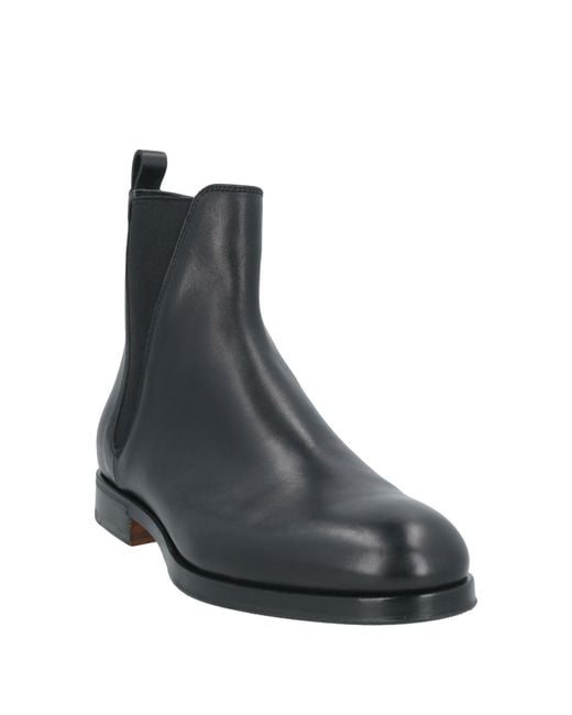 Fabi Black Ankle Boots Leather for men