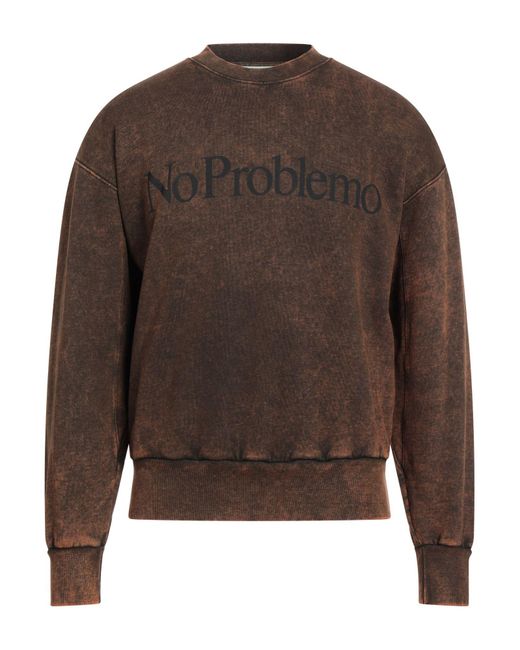 Aries Brown Sweatshirt for men