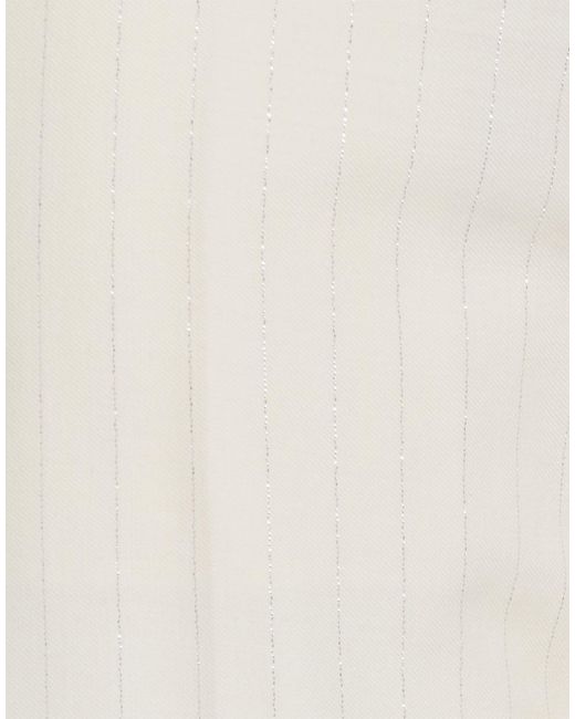 Lardini White Pants Wool, Polyester