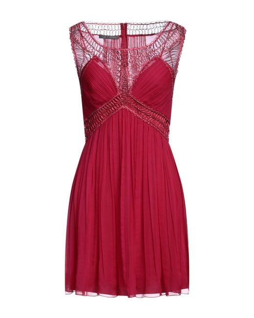 Alberta Ferretti Red Mini Dress