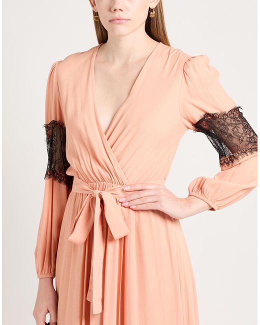 Twinset Pink Maxi-Kleid