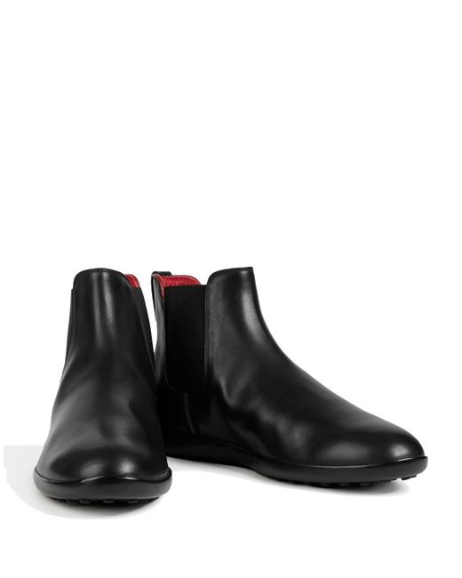 Tod's For Ferrari Black Ankle Boots for men