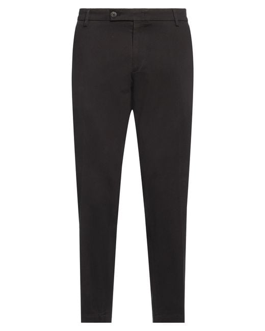 Messagerie Black Patrizio Piscaglia Pants Cotton, Elastane for men